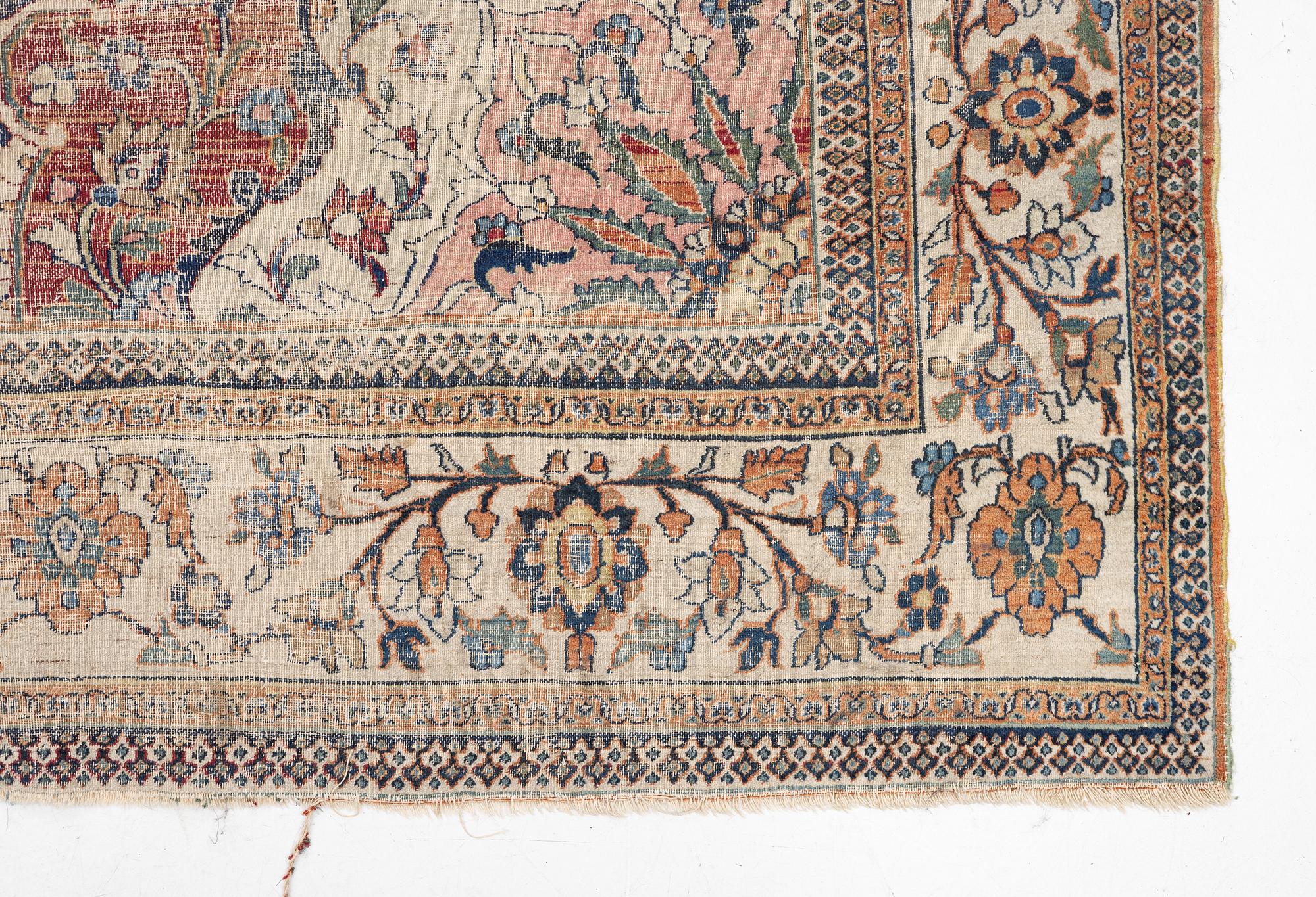 An antique Doroshk carpet, East Persian, c. 406 x 295 cm.