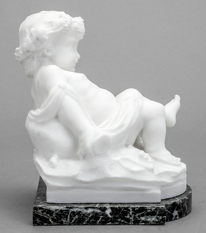SKULPTUR, alabaster, 1800/1900-tal.