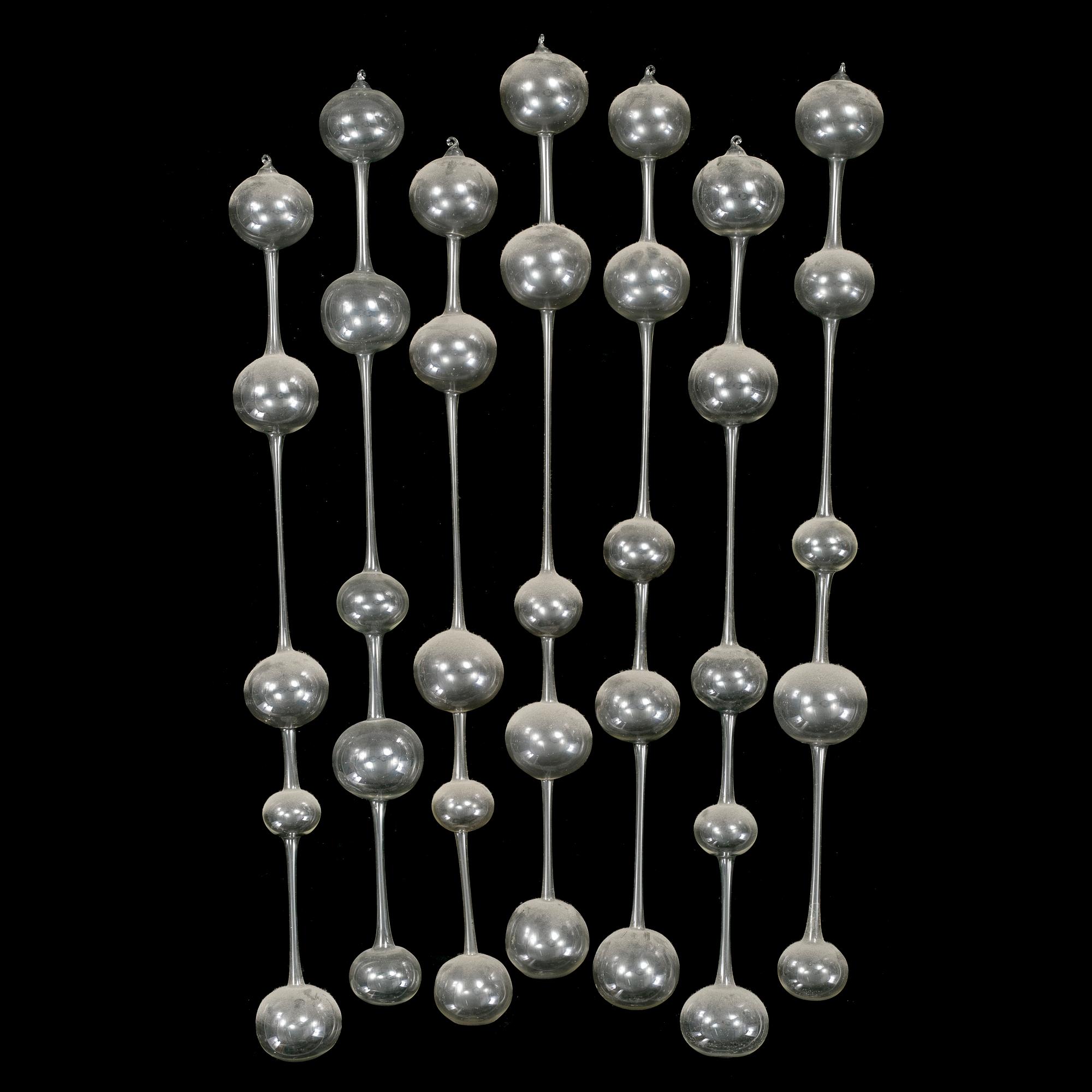 KAJ FRANCK, seven glass pendants 'Morning in Athens' from Iittala, Finland.