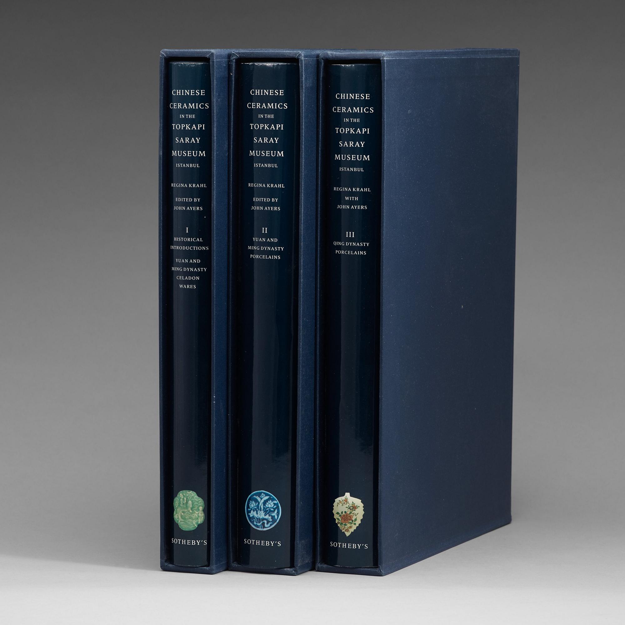 Books, three Volumes; Regina Krahl & John Ayers, "Chinese Ceramics in the Topkapi Saray Museum Istanbul".