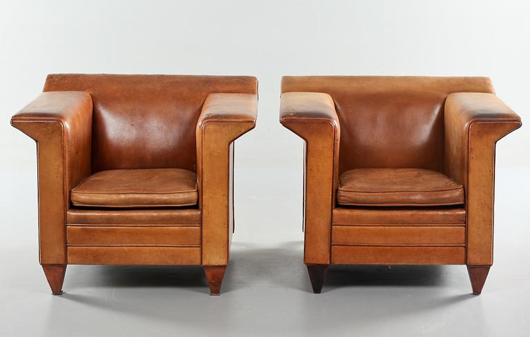 FÅTÖLJER, ett par, "Suite", Bart Van Bekhoven, Holland, 1970-tal.