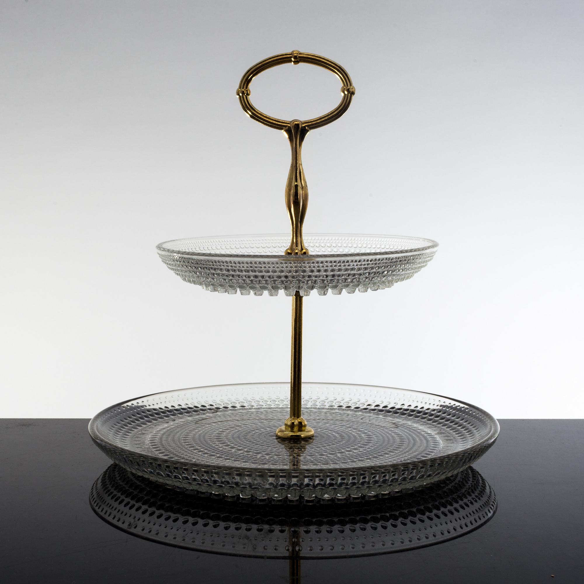 FAT, 10+10 samt KAKFAT, Glas, "Kastehelmi", Oiva Toikka, Iittala.