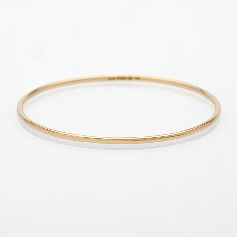 Johan Jobring, Stelt armband 18K guld, Halmstad 2023.