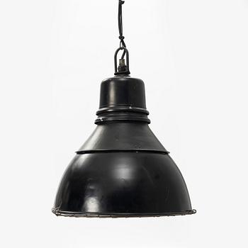 Ceiling lamp, Industrial model, 20th century.