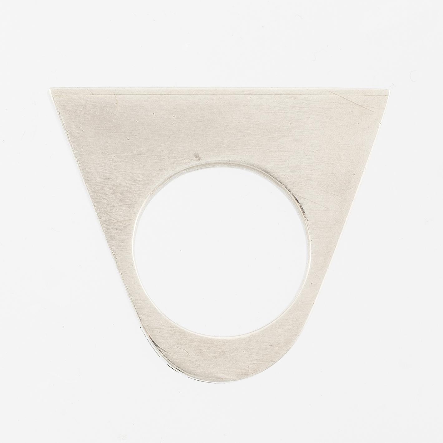Sigurd Persson, a ring, sterling silver with gilding, Stockholm 1995.