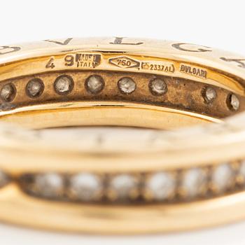 Bulgari, ring, B.Zero1, 18K gold with brilliant-cut diamonds.