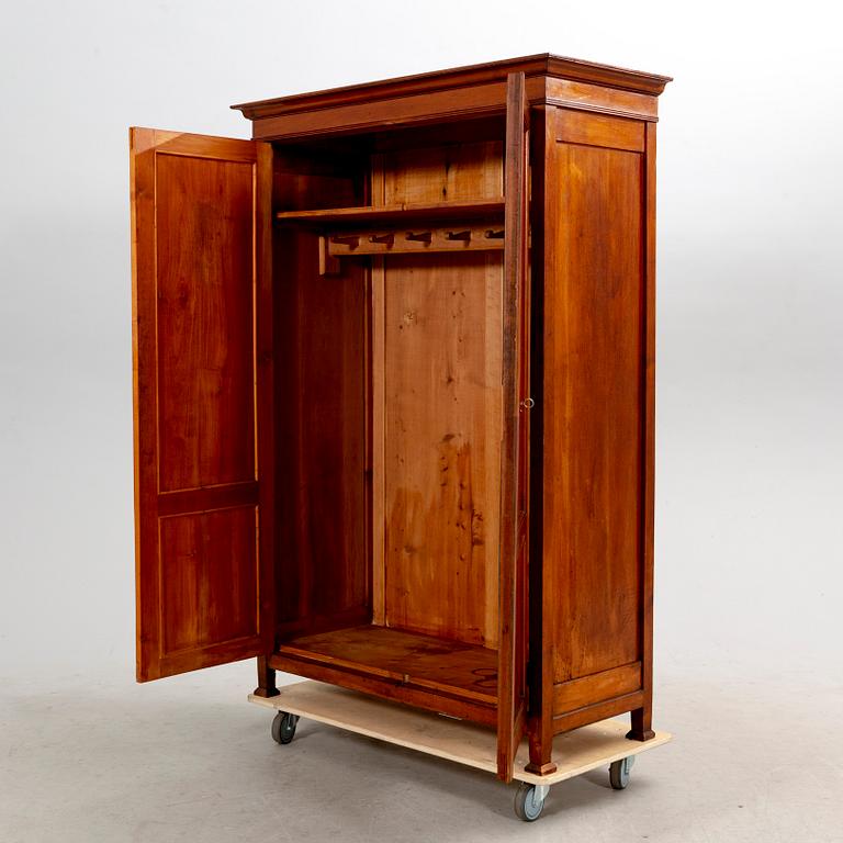 A late 19th century mahogany wardrobe.