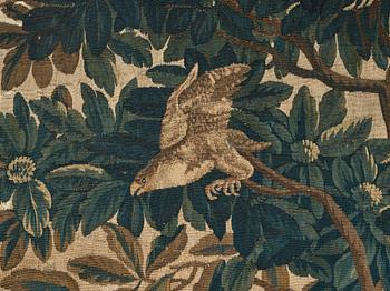 A TAPESTRY, tapestry weave, "A castle garden", ca 269 x 327 cm, France the beginning of the 18th century.