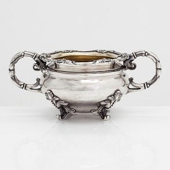 Sockerskål, silver, S:t Petersburg 1849.