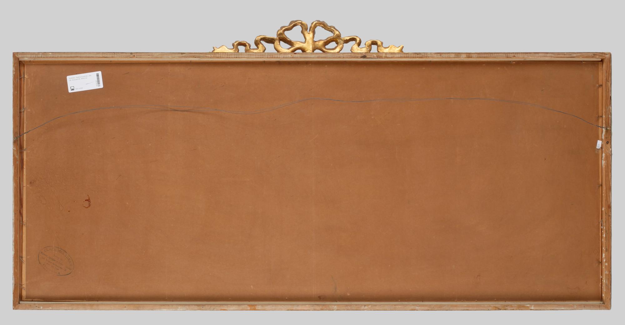 Okänd konstnär, olja på  duk på pannå, 1800-tal.