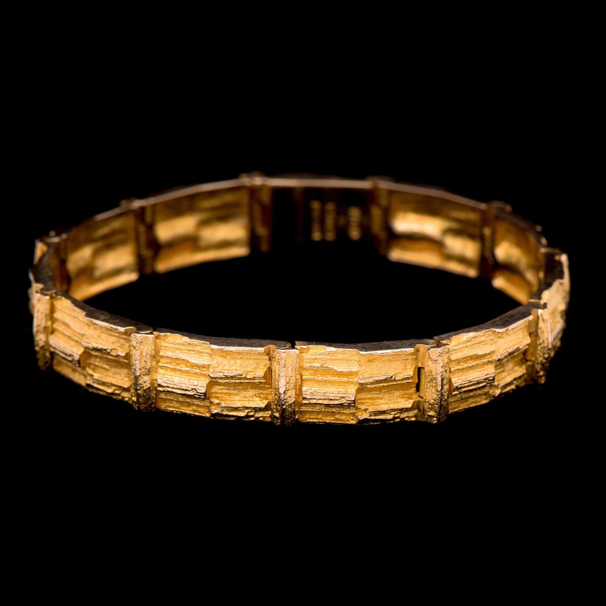 BJÖRN WECKSTRÖM, "Kultaköngäs", 14K kultaa. Lapponia 1969.