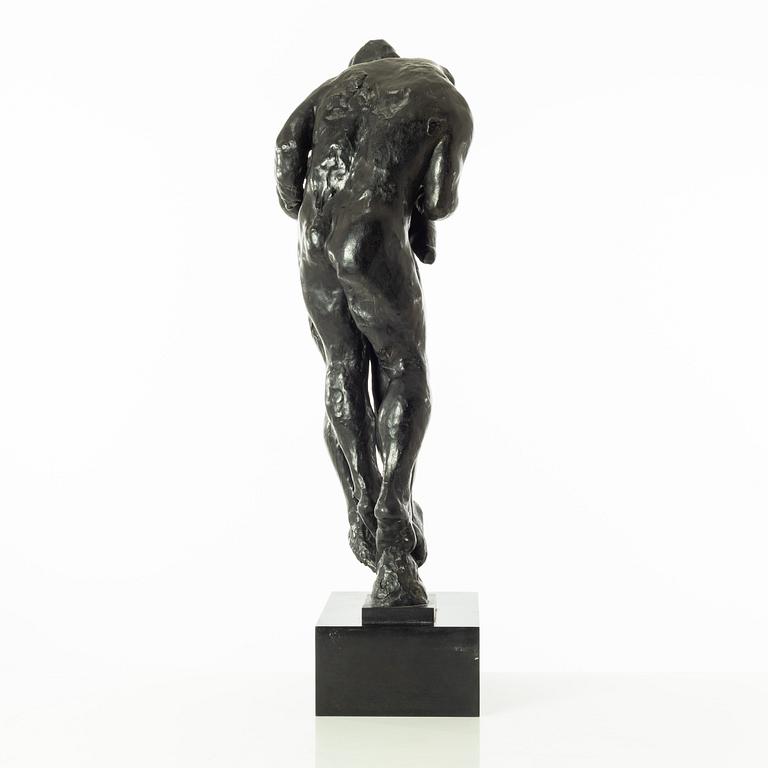 Gudmar Olovson, sculpture. Signed. Numbered. Foundry mark. Bronze, total height 72 cm, length 22 cm.