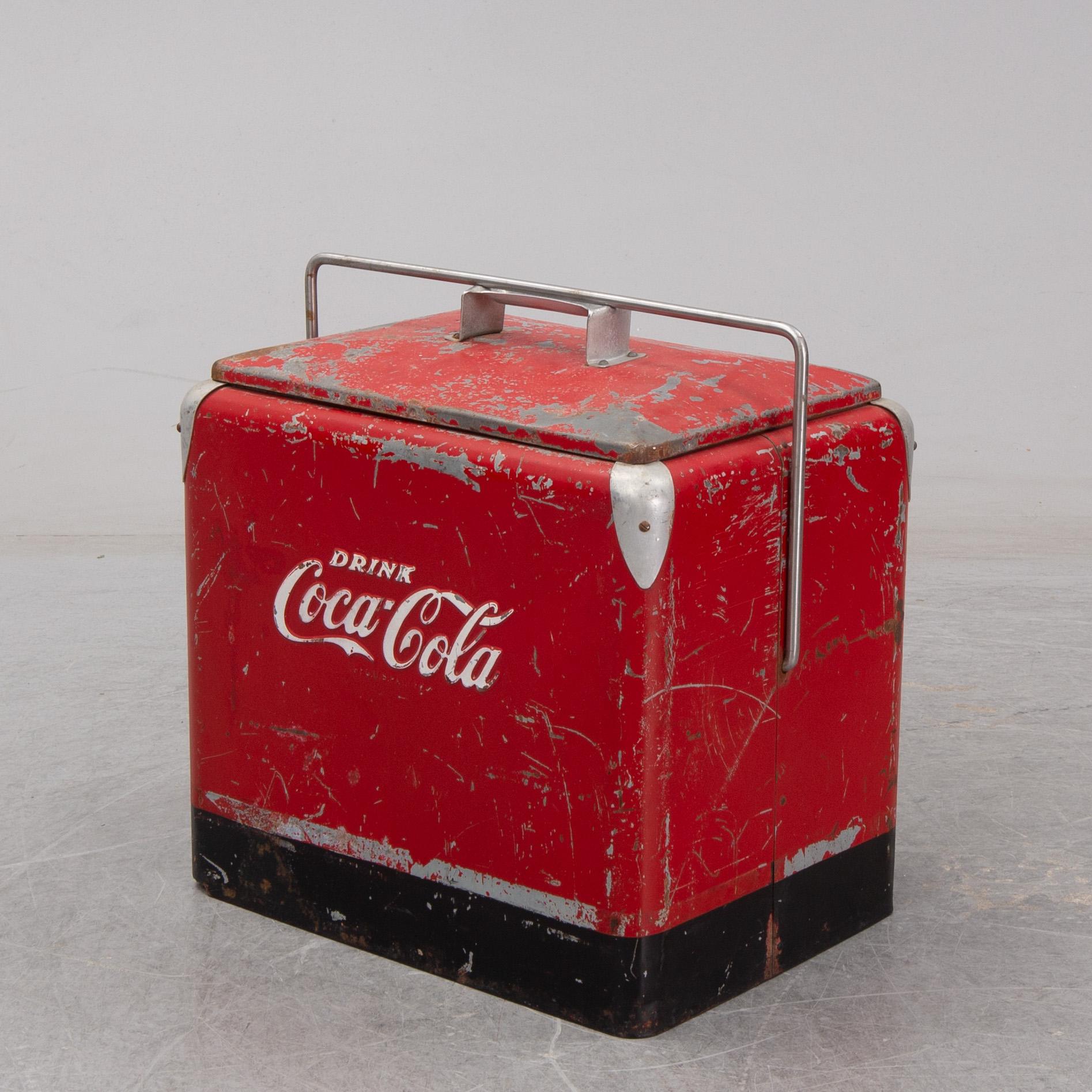 A Coca Cola ice box mid 1900's.