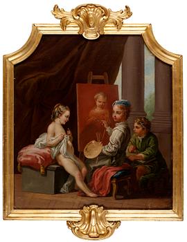 514. Johan Pasch Attributed to, Allegory of Art.