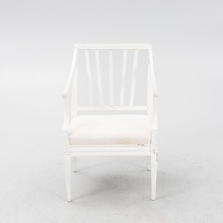 Karmstol, omkring år 1800, Sengustaviansk.