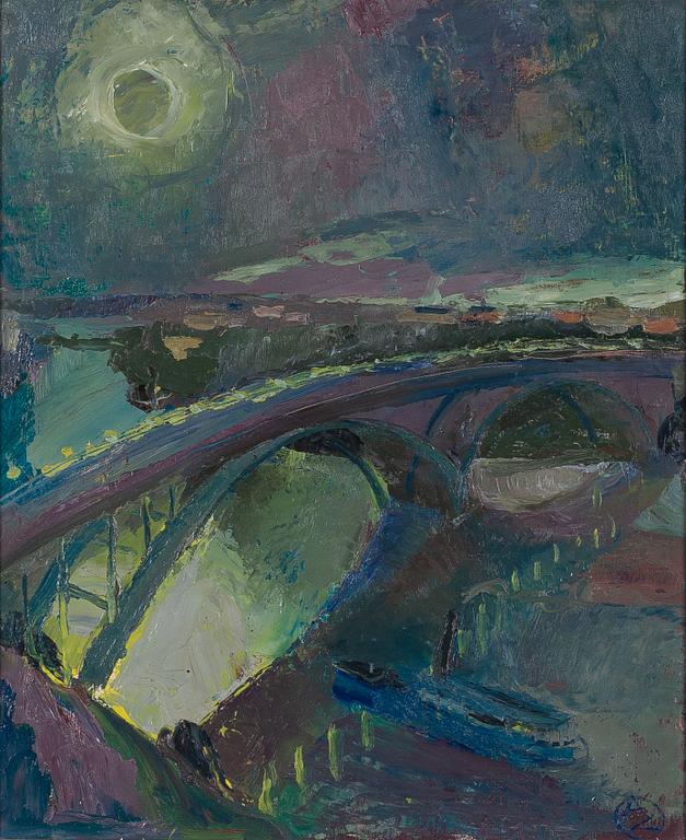 Allan Ebeling, View over Västerbron, Stockholm.