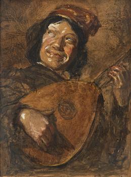 Ernst Josephson, "Narren" (Sketch copy after the oil painting by Judith Leyster in the Rijksmuseum in Amsterdam).
