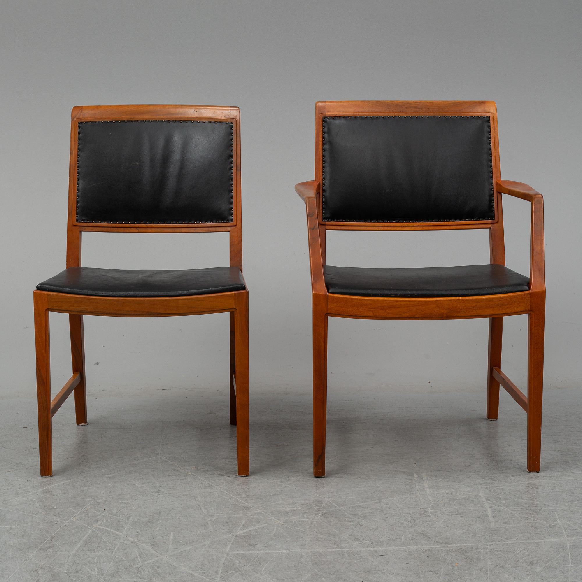 A set of table and chairs by Bertil Fridhagen for Bodafors.