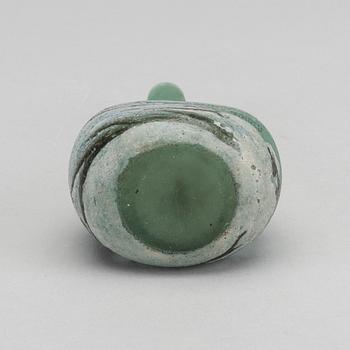 ANDRÉ DELATTE, vas signerad syraetsat glas Art Nouveau tidigt 1900-tal.