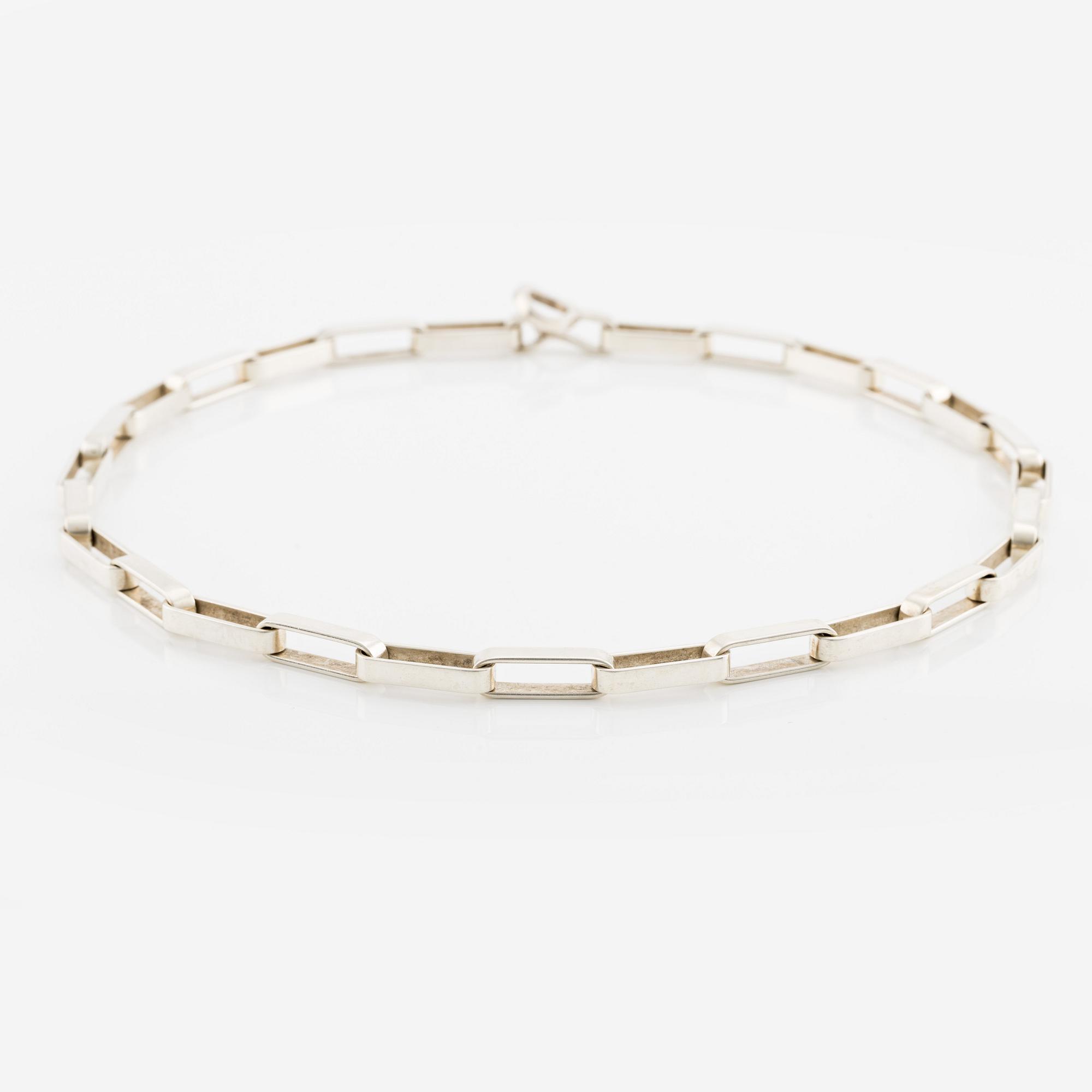 Karl-Ingemar Johansson, a silver necklace, Gothenburg 1967.
