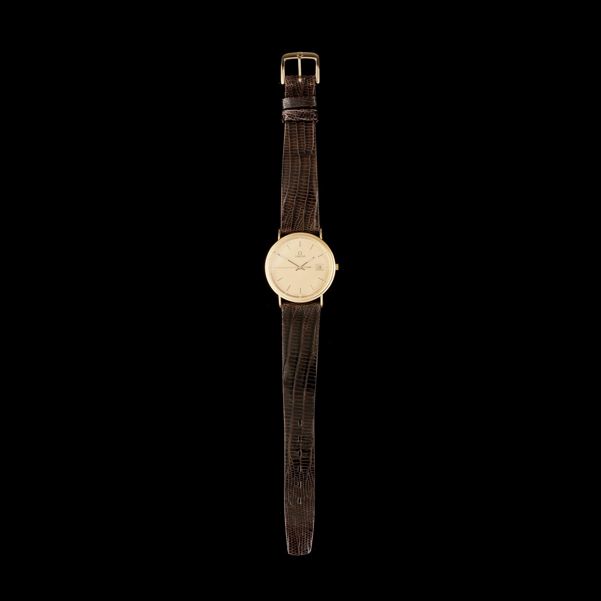 ARMBANDSUR, herr, 18k guld, Omega, 1990-tal.