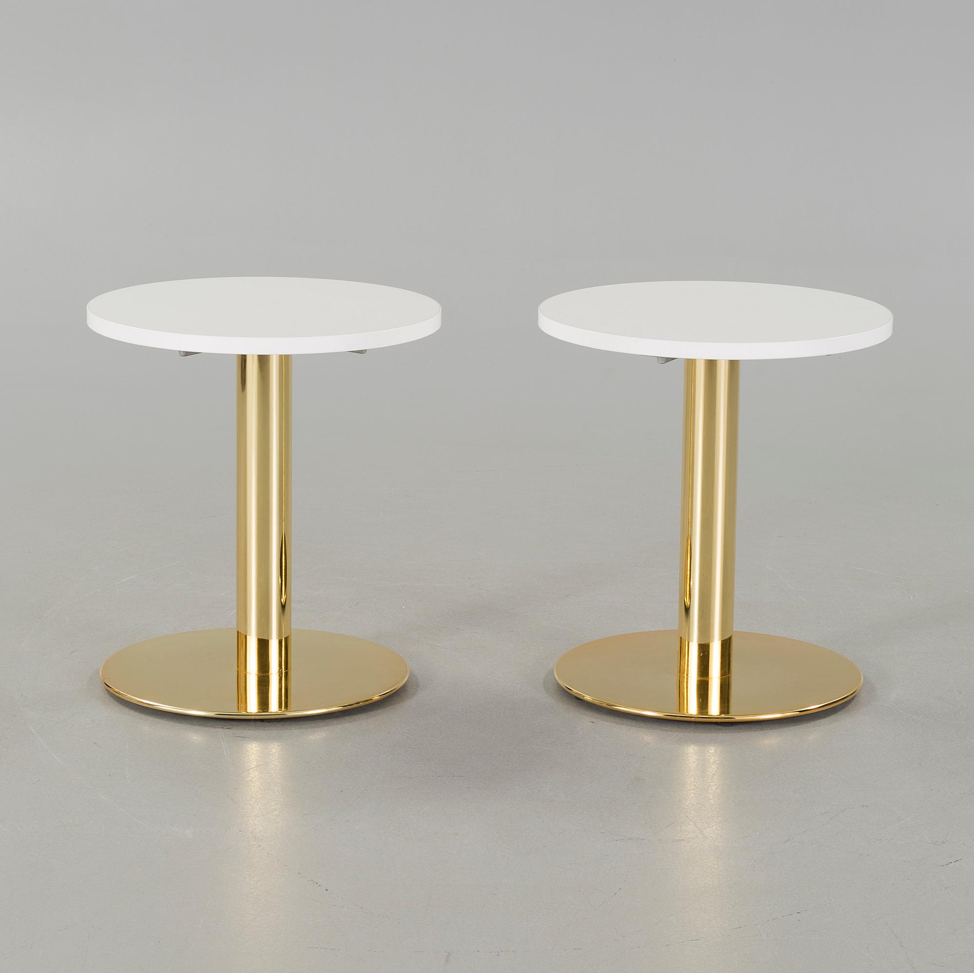 A pair of side tables, late 20th century.