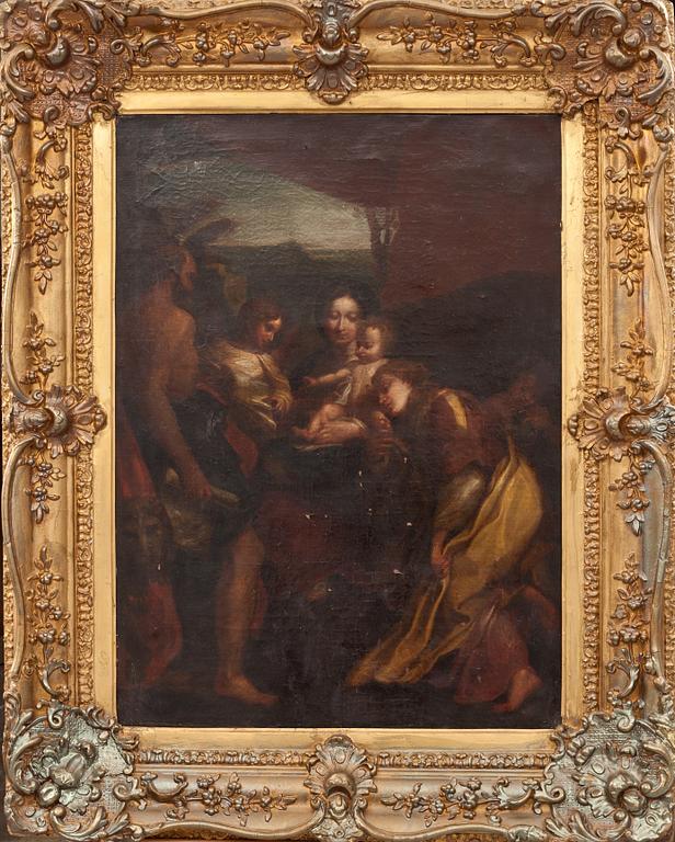 OKÄND KONSTNÄR, olja på duk. 1700-tal.