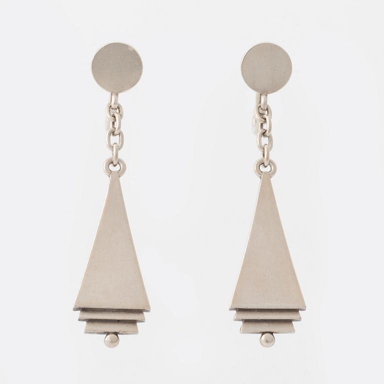 Georg Jensen, Harald Nielsen, earrings, nr 73, silver.