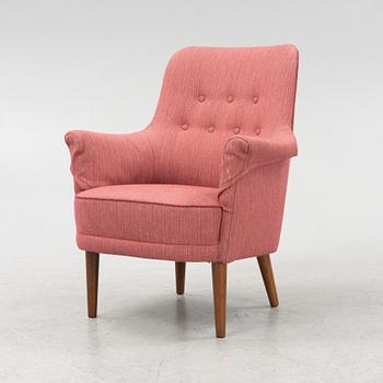 Carl Malmsten, armchair, "Samsas", O.H. Sjögren, second half of the 20th century.