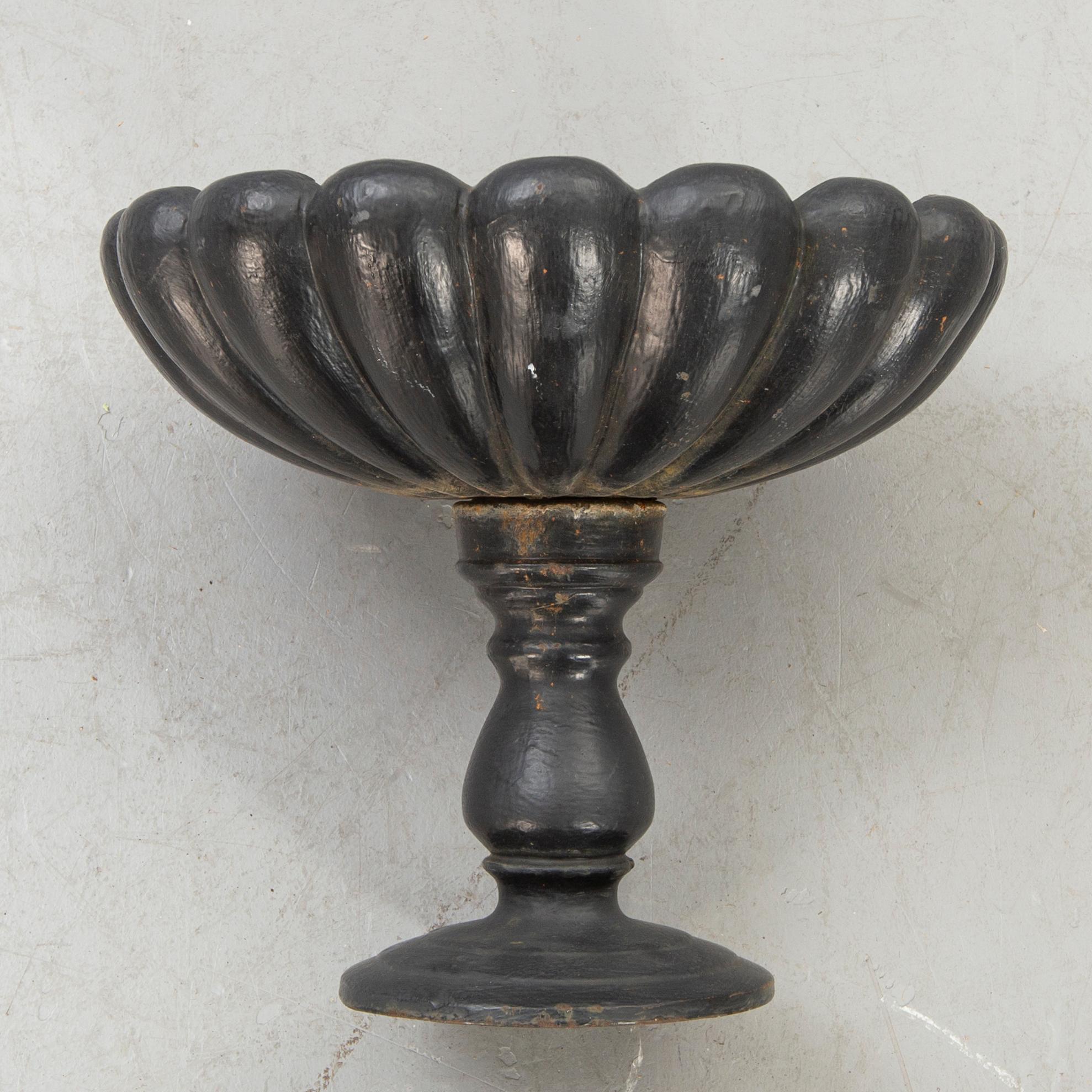 A cast iron bird bath 20th century.