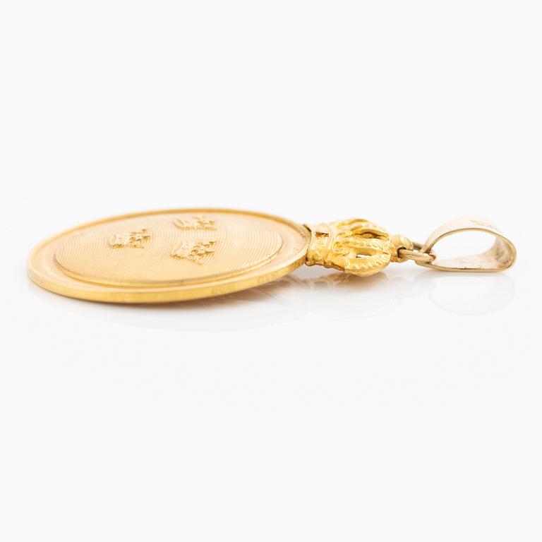 Vasamedaljen, i guld, 5:e storleken, MJV 1960.