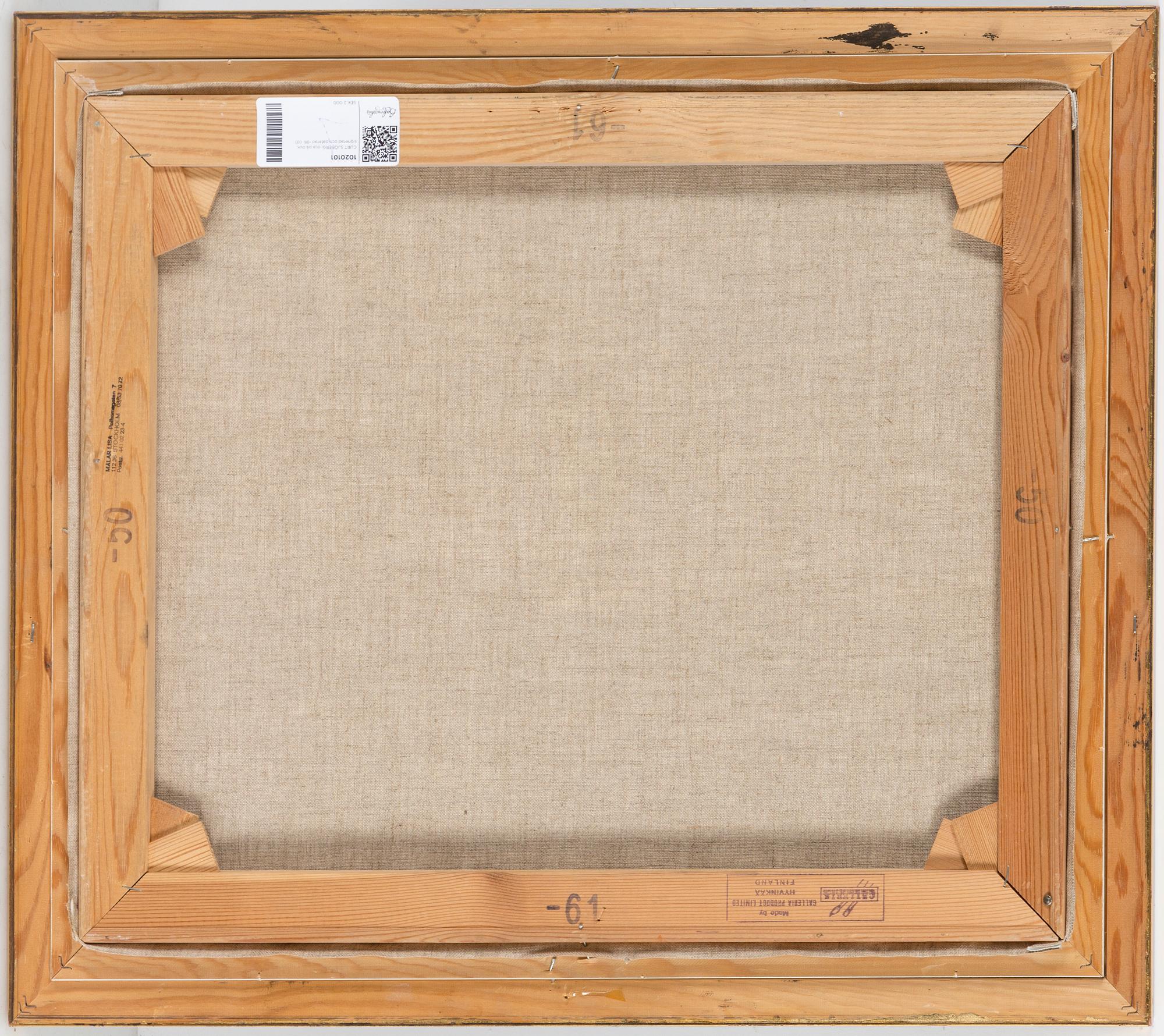 CURT SJÖBERG, oil on canvas, signed and dated -86.