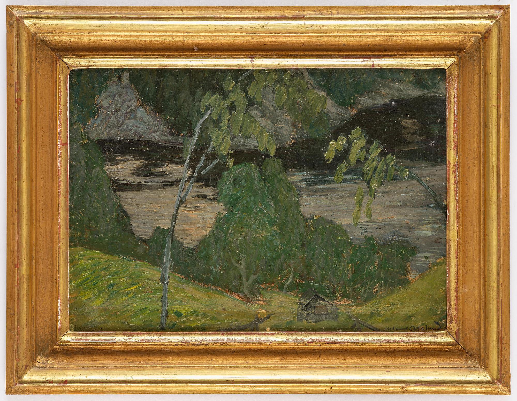 Helmer Osslund, "Afton vid Faxelven".
