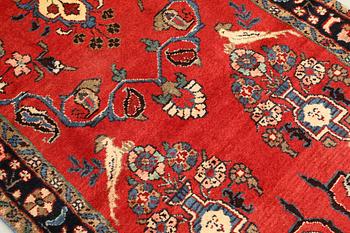A Figural Hamadan runner carpet, 515 x 90 cm.