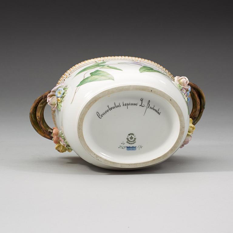 Royal Copenhagen, A Royal Copenhagen 'Flora Danica' wine cooler, Denmark, 20th Century.