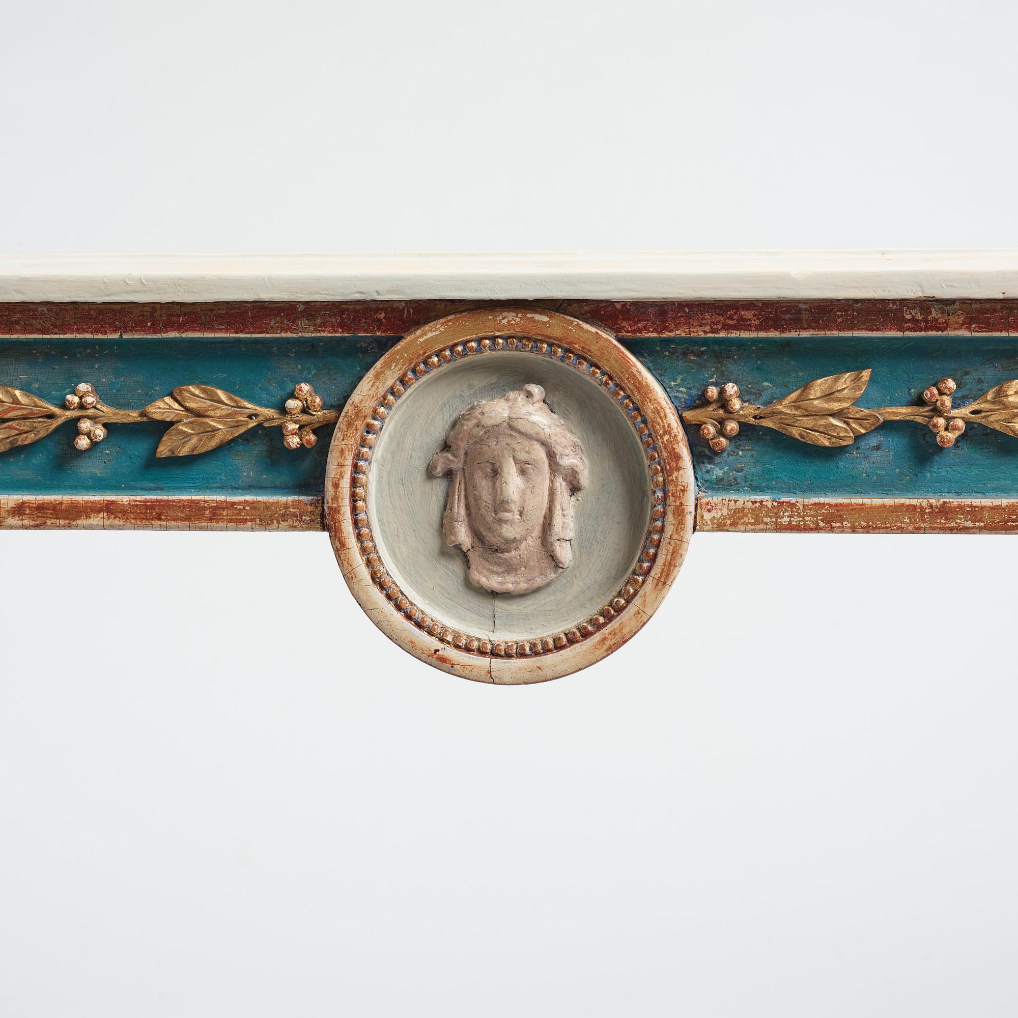 Konsolbord, Stockholmsarbete 1700-talets slut, Sengustavianskt.