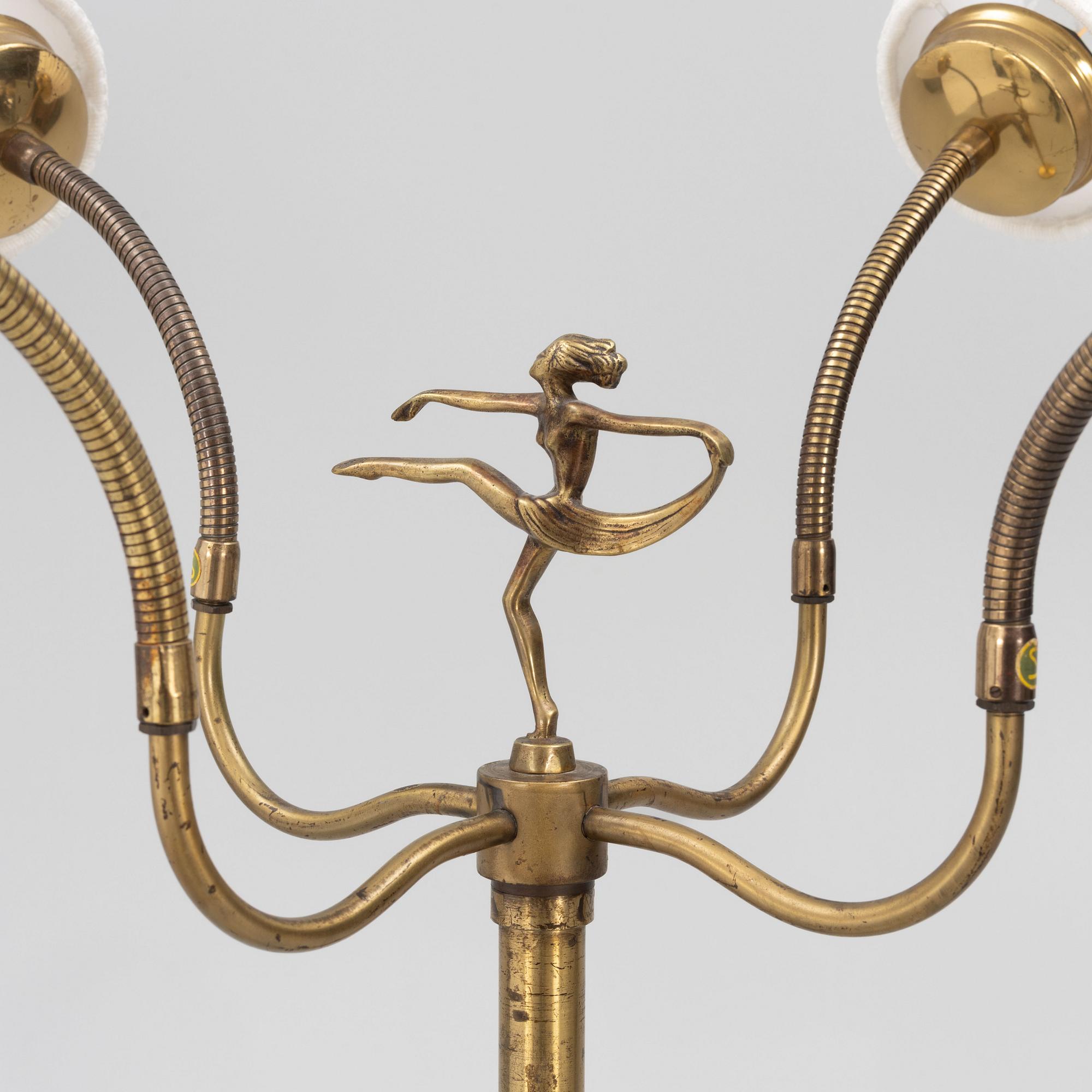 Gustaf Lundgren AB, a Swedish Modern floor lamp, Malmö, 1940s-50s.