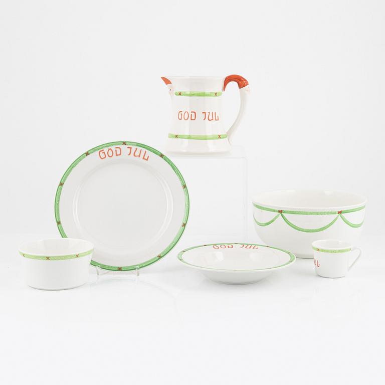A 18-piece 'God Jul' porcelain service from Gustavsberg.
