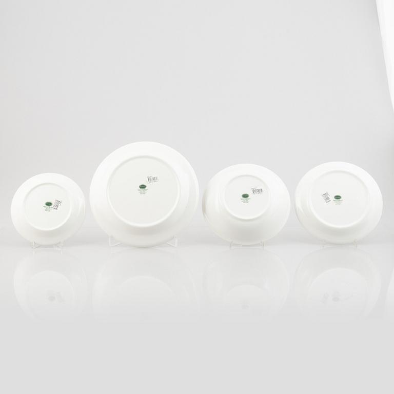 A 55-pieces dinner and coffee porcelain service, 'Birds of Britain', Portmeirion, England.