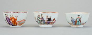 PARTI PORSLIN, 4 delar, Kina, 1700-tal.