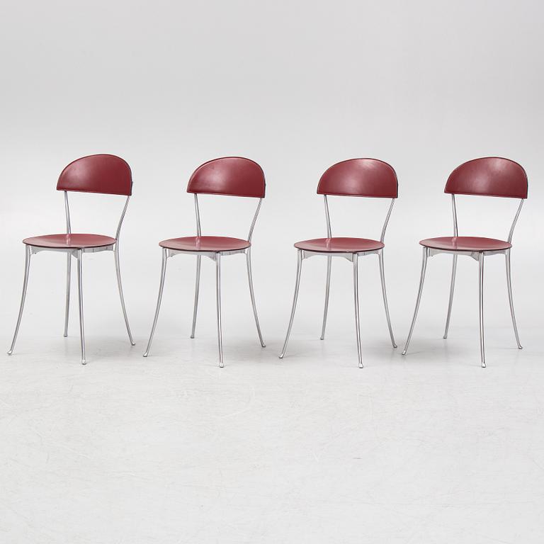 Enzo Mari, a set of four 'Tonietta' chairs, Zanotta.