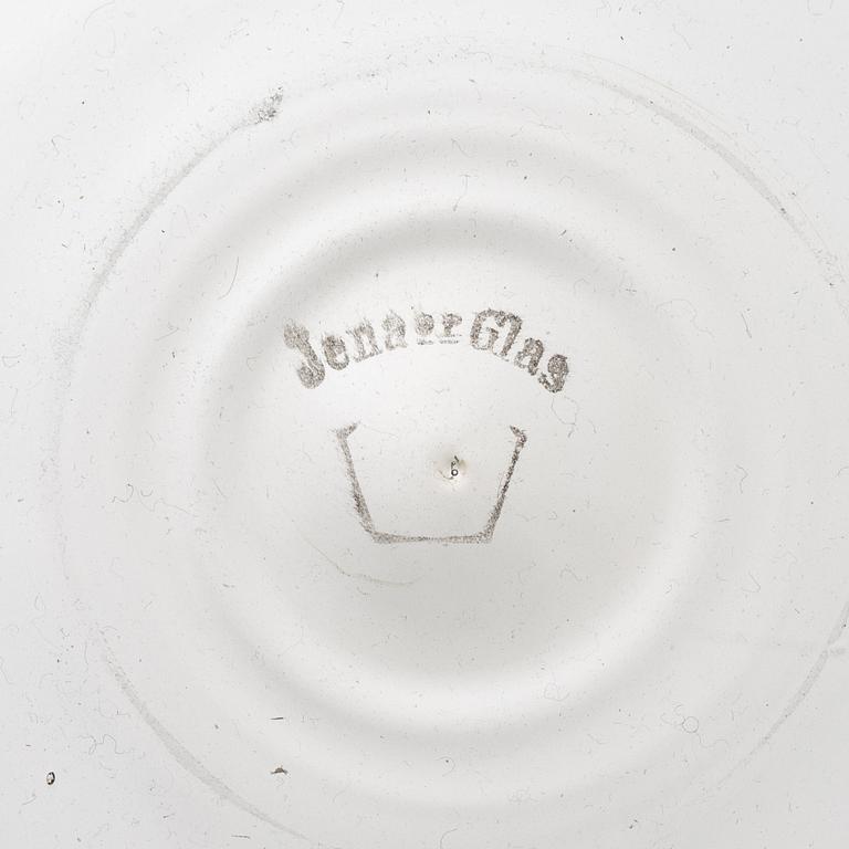 Wilhelm Wagenfeld, a 19-piece glass tea service, Jena Glas.