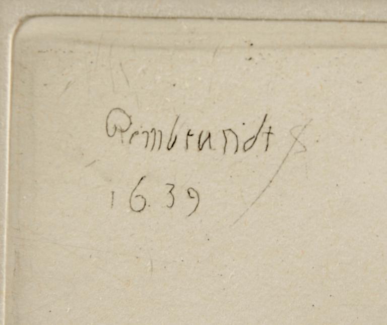 REMBRANDT HARMENSZ VAN RIJN, efter. Etsningar, 2 st.