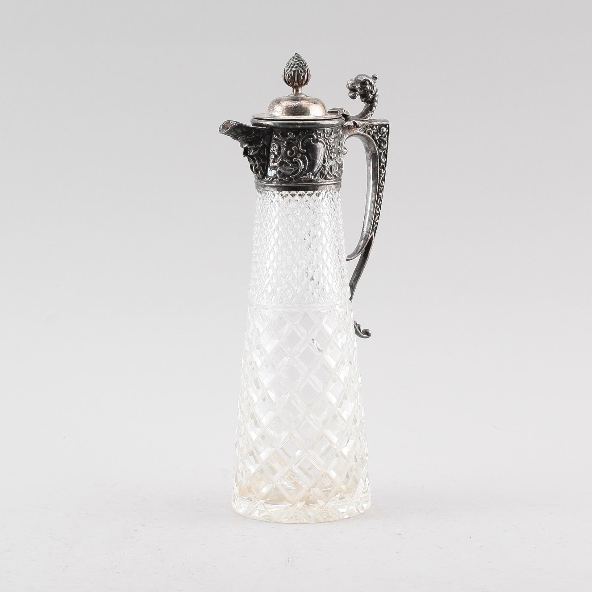 VINKANNA, glas och pläter, 1800-talets andra hälft.