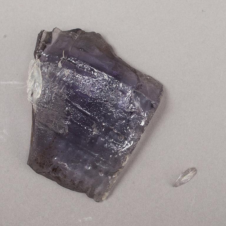 SKULPTUR, glas, Edvin Öhrström, signerad och numrerad 1/9. Utförd 1967.