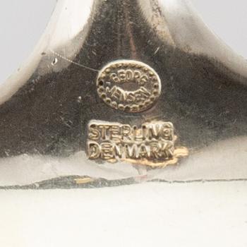 Tias Eckhoff, Cutlery 43 pcs "Cypress" sterling silver by G Jensen Denmark.