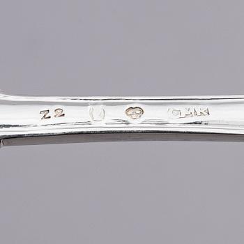 Carl Magnus Ryberg, skedar, 12 st, silver, Stockholm 1806.