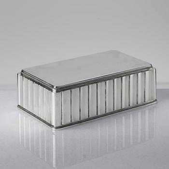 Atelier Borgila, a sterling silver box, Stockholm 1955.