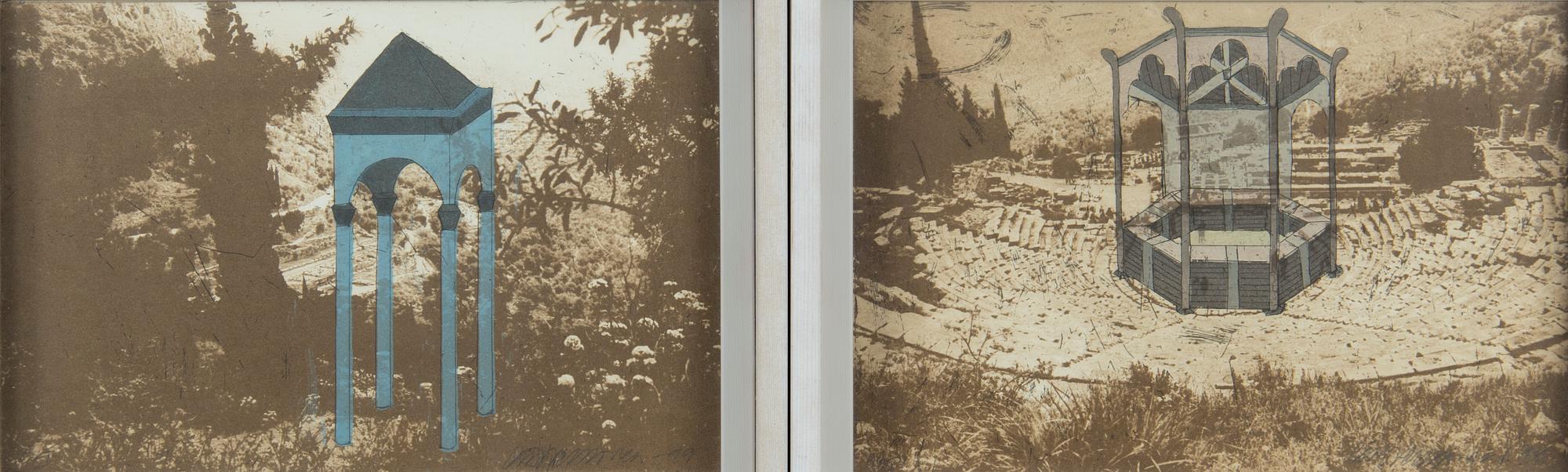 Kirsi Neuvonen, "Afrodites lusthus" och "Lusthus av oraklet i Delfi".