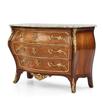 10. A Swedish Rococo commode by L Nordin (master 1743), 18th century.